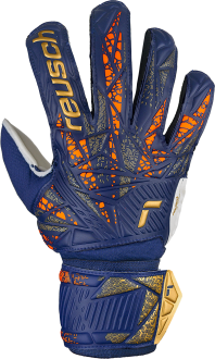 Reusch Attrakt Solid 5470515 4410 blue orange gold front